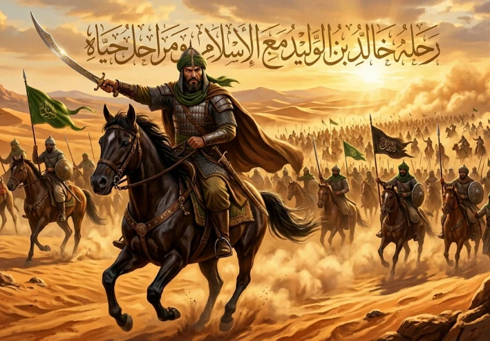 ​خالد بن الوليد: دروس في القيادة والإخلاص من قلب الصحراء