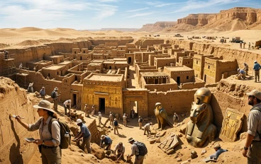 المدينة الذهبية المفقودة: سر الفراعنة الذي ظل مدفونًا 3000 سنة