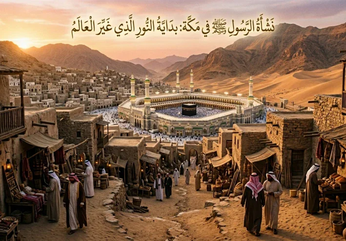 نشأة الرسول صلى الله عليه وسلم في مكة: بداية النور الذي غيّر العالم