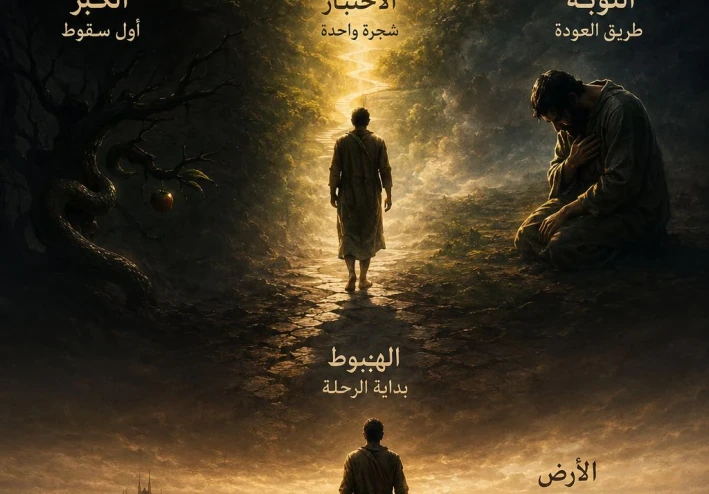 آدم… لماذا بدأَ الإنسانُ من الجنةِ ثم هبطَ إلى الأرض