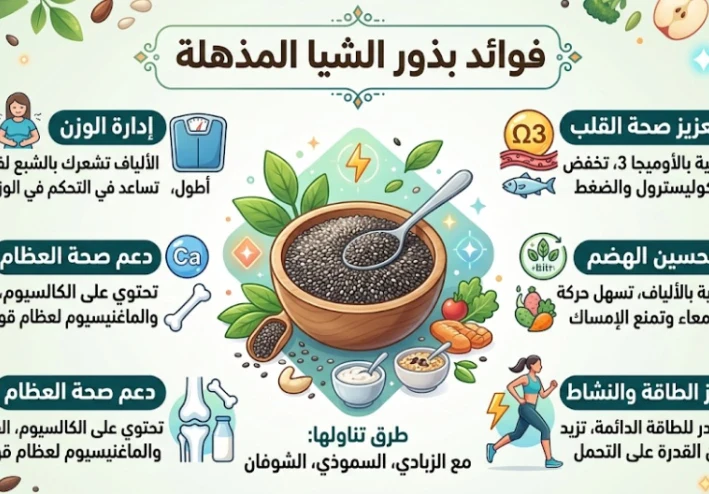 بذور الشيا.. السر الذي جعل الملايين يضيفونها إلى طعامهم يوميًا