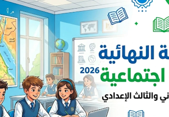 تحميل المراجعة النهائية في الدراسات الاجتماعية ثانية إعدادي ترم ثاني 2026 PDF بالمجان