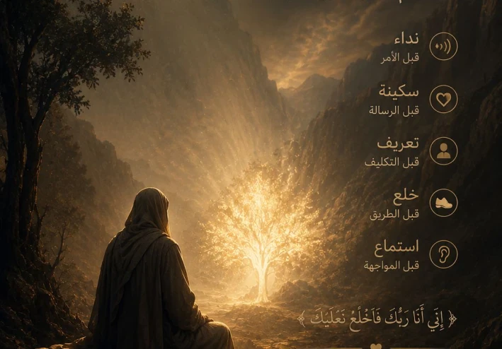 لماذا بدأَ الوحيُ بالنداءِ… لا بالأمر  ﴿ إِنِّي أَنَا رَبُّكَ فَاخْلَعْ نَعْلَيْكَ ﴾