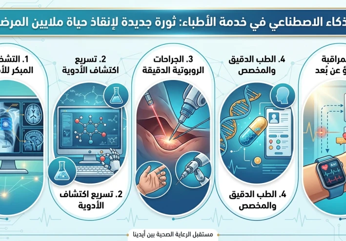 الذكاء الاصطناعي فى خدمه الأطباء: ثورة جديدة لإنقاذ حياة ملايين المرضى.