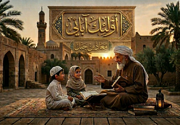 أولئك آبائي — معاذ بن جبل ، حين يُهزم الجهل أمام نور العلم