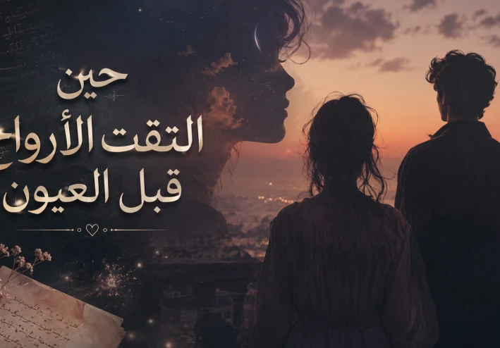 "حين التقت الأرواح قبل العيون"