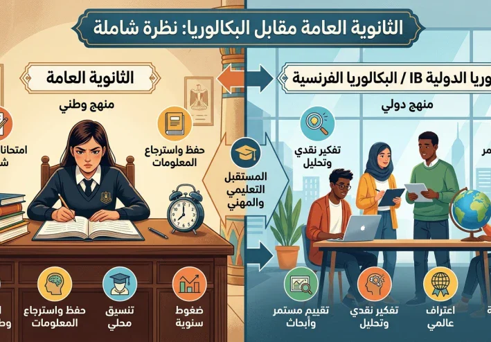 بين المحلية والعالمية: دليل شامل للمقارنة بين الثانوية العامة والبكالوريا