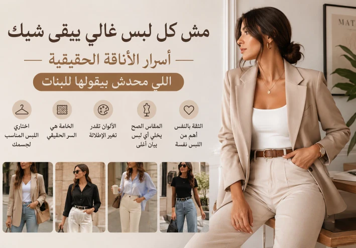 مش كل لبس غالي يبقى شيك… أسرار الأناقة الحقيقية اللي محدش بيقولها للبنات