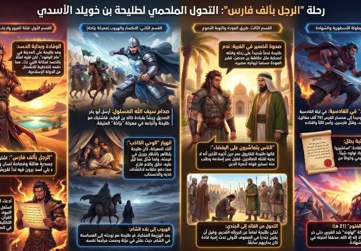 طليحة بن خويلد رجل يعدل ألف فارس