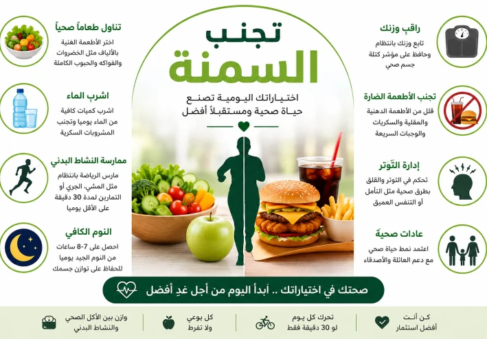 طريقة تجنب السمنة