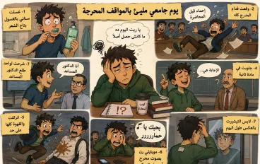 يوم جامعي مليئ بالمواقف المحرجة 