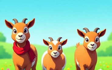 الثلاث عنزات والثعلب المكار 
