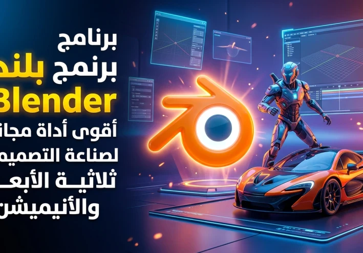 برنامج بلندر Blender: أقوى أداة مجانية لصناعة التصميمات ثلاثية الأبعاد والأنيميشن