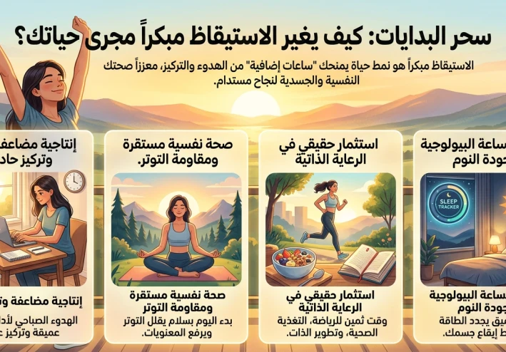 سحر البدايات: كيف يغير الاستيقاظ مبكراً مجرى حياتك؟
