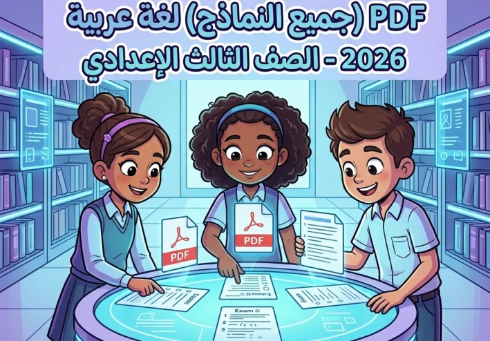 📥 تحميل مراجعة الأضواء النهائية لغة عربية للصف الثالث الإعدادي 2026 PDF | أقوى نماذج الامتحانات والإجابات النموذجية