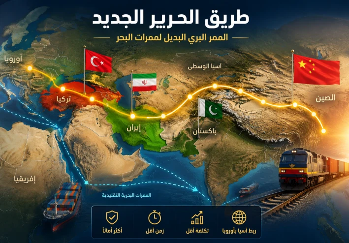 استبدال الممرات المائية بالطرق البرية: هل يقترب مستقبل جديد للتجارة العالمية