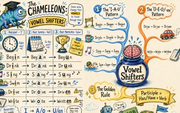 Irregular Verbs Made Easy: Understanding Vowel Shifters and Shape-Shifters