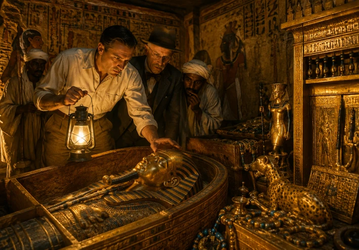 سر المقبره الذهبيه:قصه اكتشاف مقبره توت عنخ امون