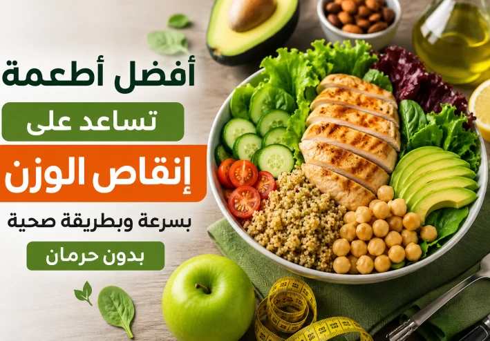 أفضل أطعمة تساعد على إنقاص الوزن بسرعة وبطريقة صحية بدون حرمان