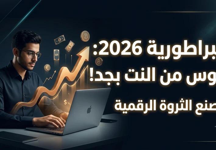 دليل الإمبراطورية الرقمية 2026: الدليل الشامل للربح من الإنترنت وتحقيق الحرية المالية (من الصفر إلى الاحتراف)