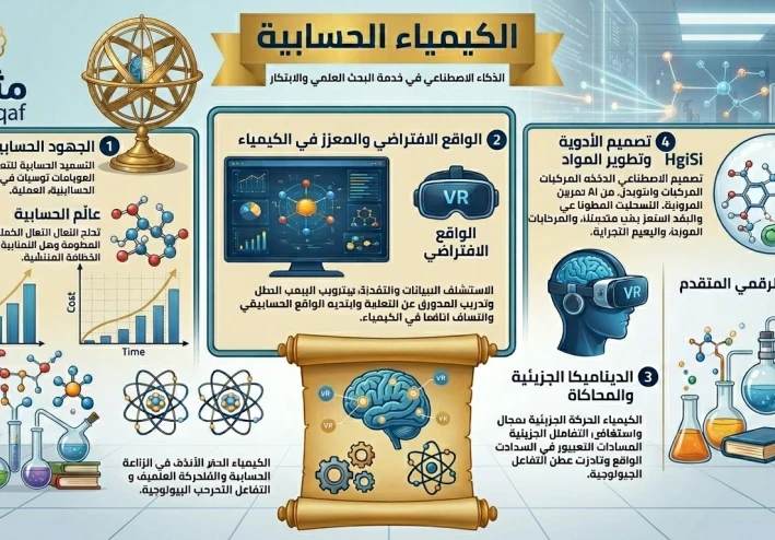 الكيمياء الحسابية: الذكاء الاصطناعي في خدمة البحث العلمي والابتكار
