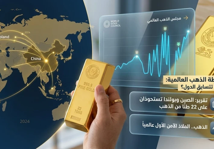 خريطة الذهب العالمية: لماذا تتسابق الدول علي شراء المعدن الأصفر الان؟