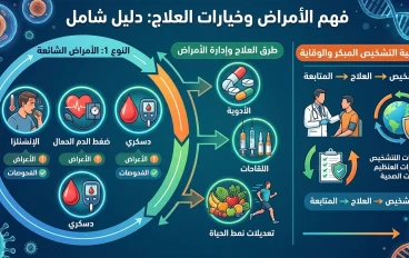 الامراض والاعلاجات وكيفيه الحفاظ على الصحه العامه 