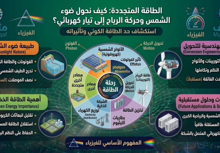 الطاقة المتجددة: كيف نحول ضوء الشمس وحركة الرياح إلى تيار كهربائي؟