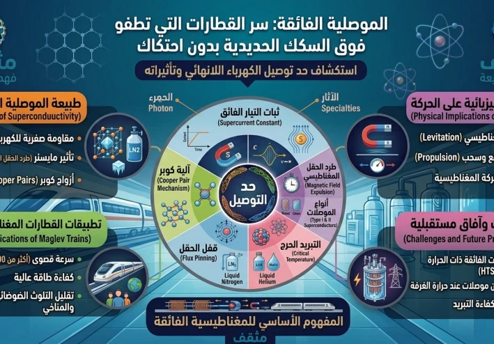 الموصلية الفائقة: سر القطارات التي تطفو فوق السكك الحديدية بدون احتكاك