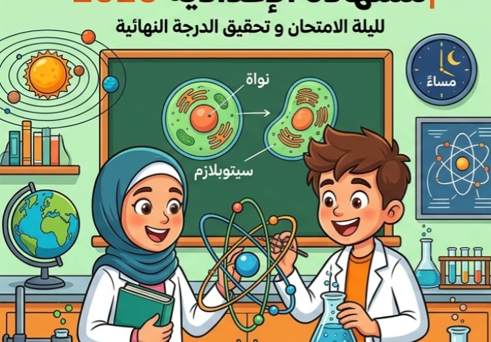 📗 مراجعة العلوم الشاملة للشهادة الإعدادية 2026 | أقوى مراجعة نهائية ليلة الامتحان لتحقيق الدرجة النهائية