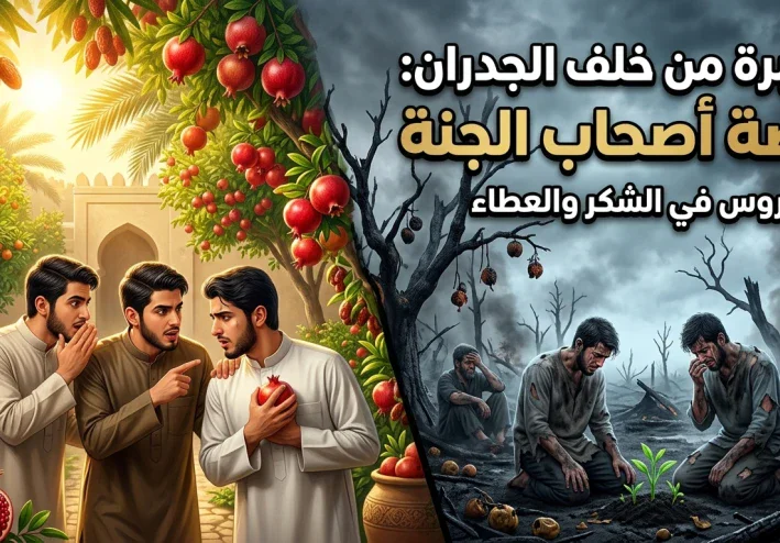 العبرة من خلف الجدران: قصة أصحاب الجنة والدرس الخالد في العطاء.