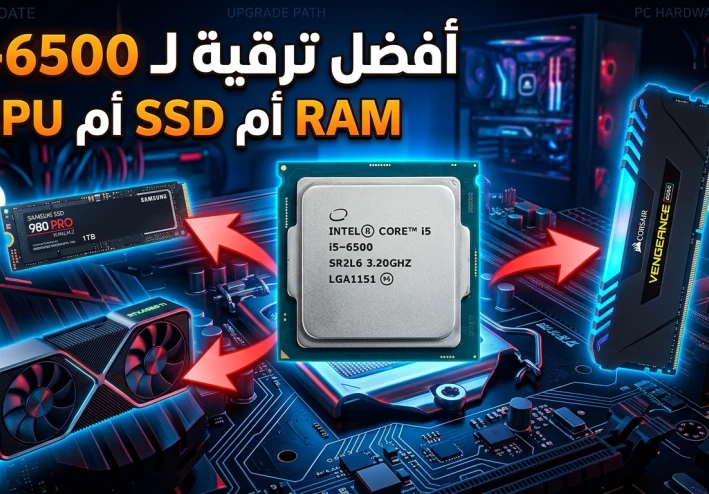 أفضل ترقية لجهاز i5-6500 في 2026: رامات ولا SSD ولا كرت شاشه؟