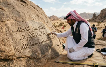 الكشف الأثري المذهل لنقش عمر بن الخطاب في السعودية يعيد كتابة تاريخ صدر الإسلام