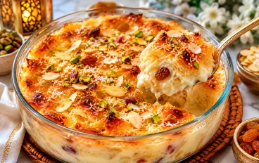 طريقة عمل أم علي الأصلية بطعم خطير مثل أشهر محلات الحلويات