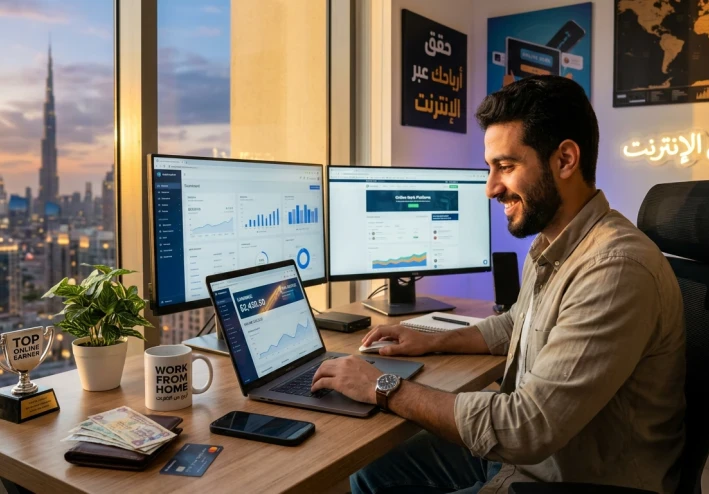 ربح من الإنترنت: دليلك الشامل نحو الاستقلال المالي في العصر الرقمي