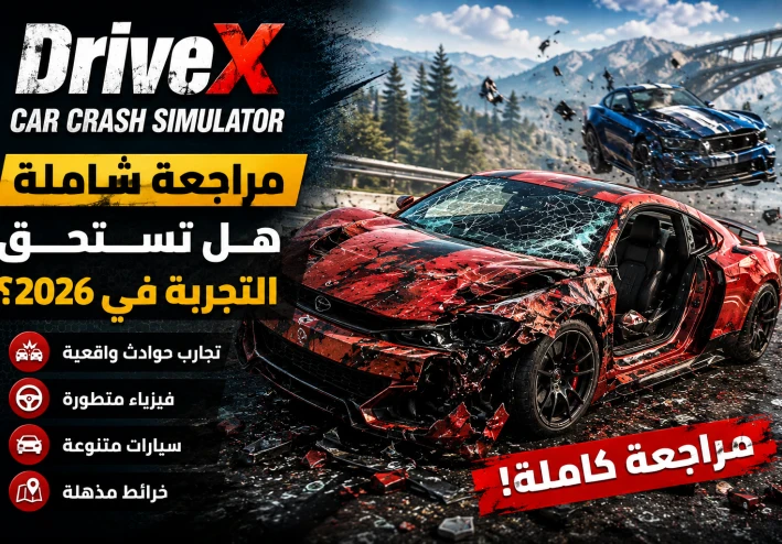 مراجعة شاملة للعبة DriveX Car Crash Simulator – هل تستحق التجربة؟