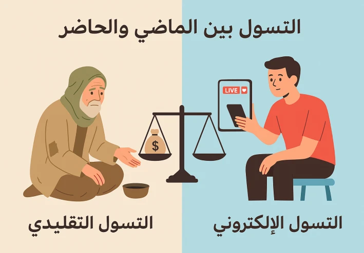 التسول بين الماضي والحاضر