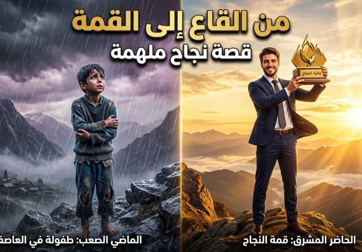 من ظلام القاع إلى قمة المستحيل: كيف حوّل فتى بلا منزلٍ ولا أملٍ دموعه إلى أعظم قصة نجاح أذهلت العالم؟