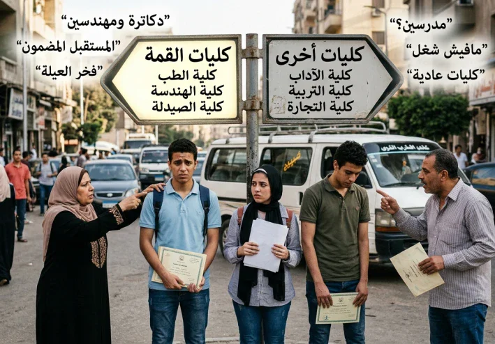 تصنيف المجتمع المصري بين كليات القمة والقاع: نظرة نقدية إلى ثقافة التفوق الأكاديمي