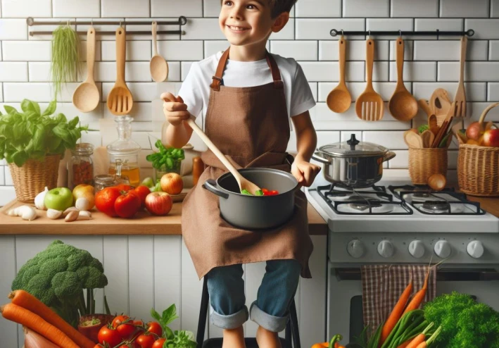 رعايه الأذواق الصغيرة: مهارات الطبخ الأساسية للأطفال ووصفاتهم المفضلة