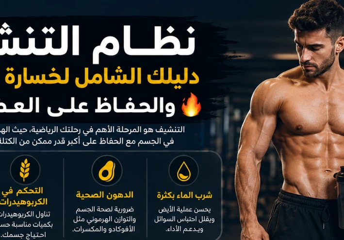 نظام التنشيف: دليلك الشامل لخسارة الدهون والحفاظ على العضلات 💪🔥