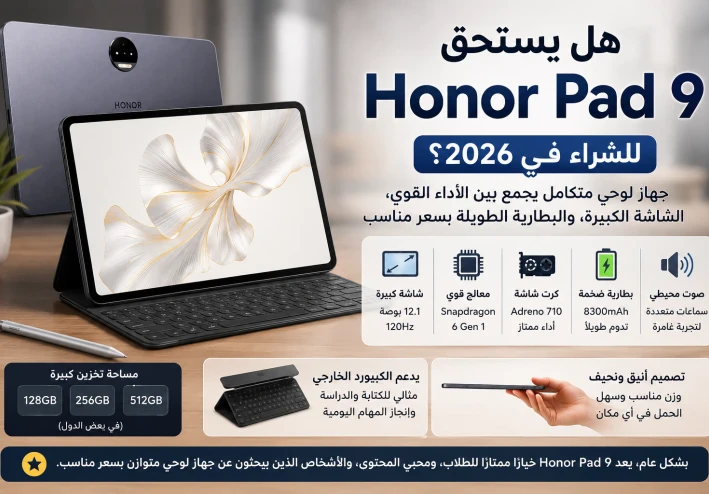 هل يستحق هونر باد 9 الشراء في عام 2026؟ مراجعة شاملة للمواصفات والمميزات