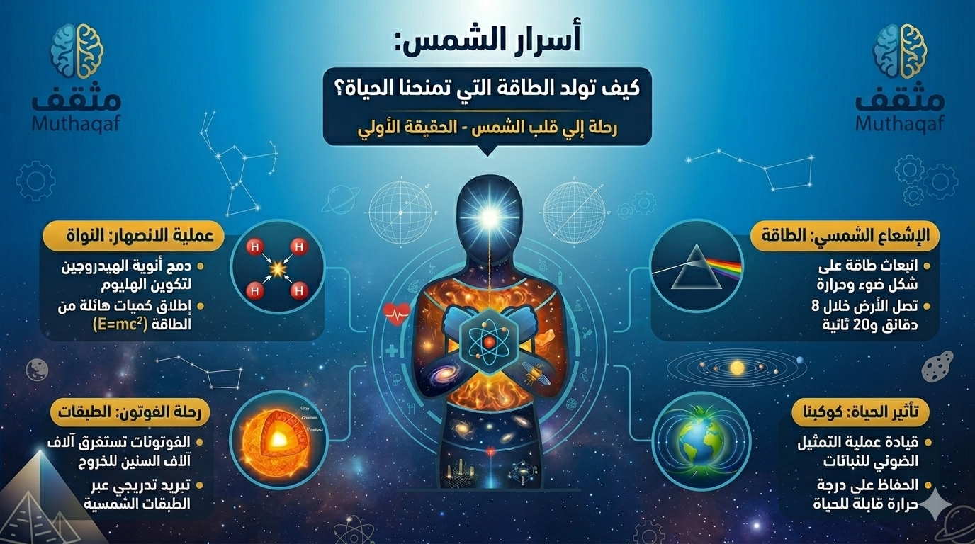 رحلة إلى قلب الشمس – كيف تولد الطاقة التي تمنحنا الحياة؟