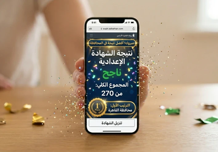 عاجل : رسمياً ظهور نتيجة الشهاده الإعدادية في محافظة القاهره بعد إعتماد المحافظ