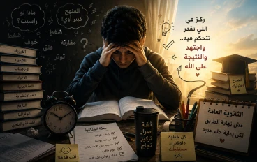 "رهبة الثانوية العامة: ليه بنحس بالخوف؟ وازاي نحول القلق إلى تفوق؟"