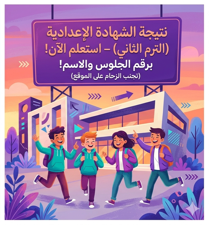 صورة مقال 📕 نتيجة الصف الثالث الإعدادي 2026 الترم الثاني برقم الجلوس والاسم.. رابط الاستعلام الرسمي وخطوات الحصول على النتيجة فورًا