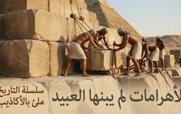 سلسلة التاريخ ملئ بالأكاذيب ، الأهرامات لم يبنها العبيد