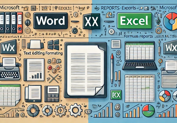 ما الفرق بين برنامج ال Word وال Excel ؟
