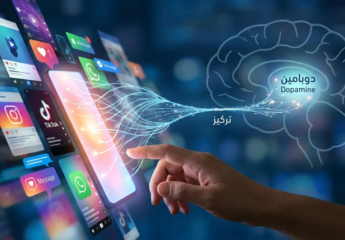 فخ الدوبامين: كيف تسرق الشاشات قدرتنا على التركيز؟ 🧠📱
