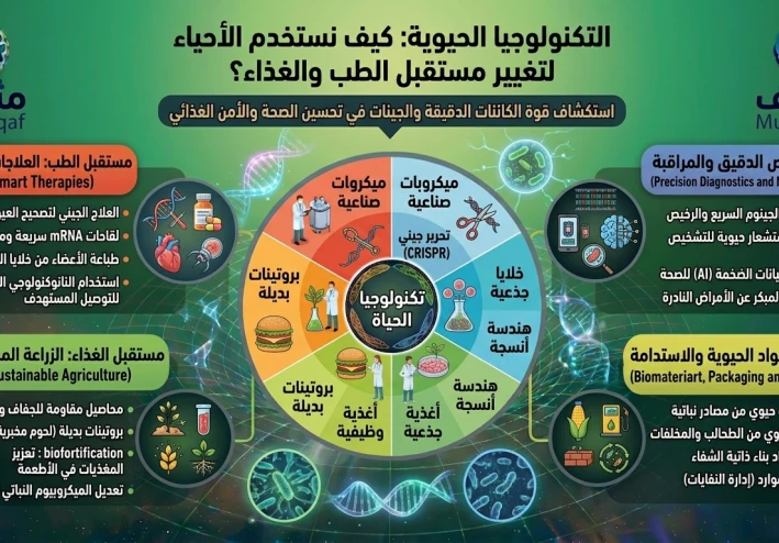 التكنولوجيا الحيوية – كيف نستخدم الأحياء لتغيير مستقبل الطب والغذاء؟